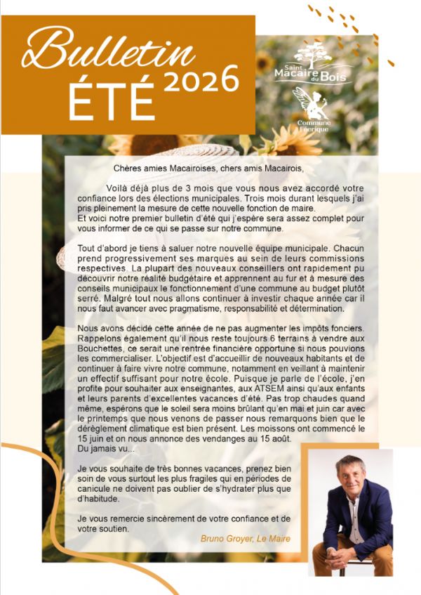 Couverture été 2026